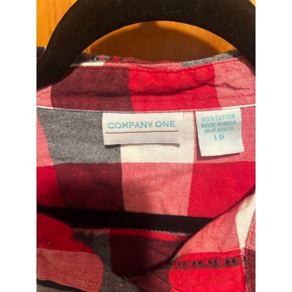 Women's Buffalo Plaid Snowman Embroidered Flannel Shirt Large‎ - Picture 3 of 7